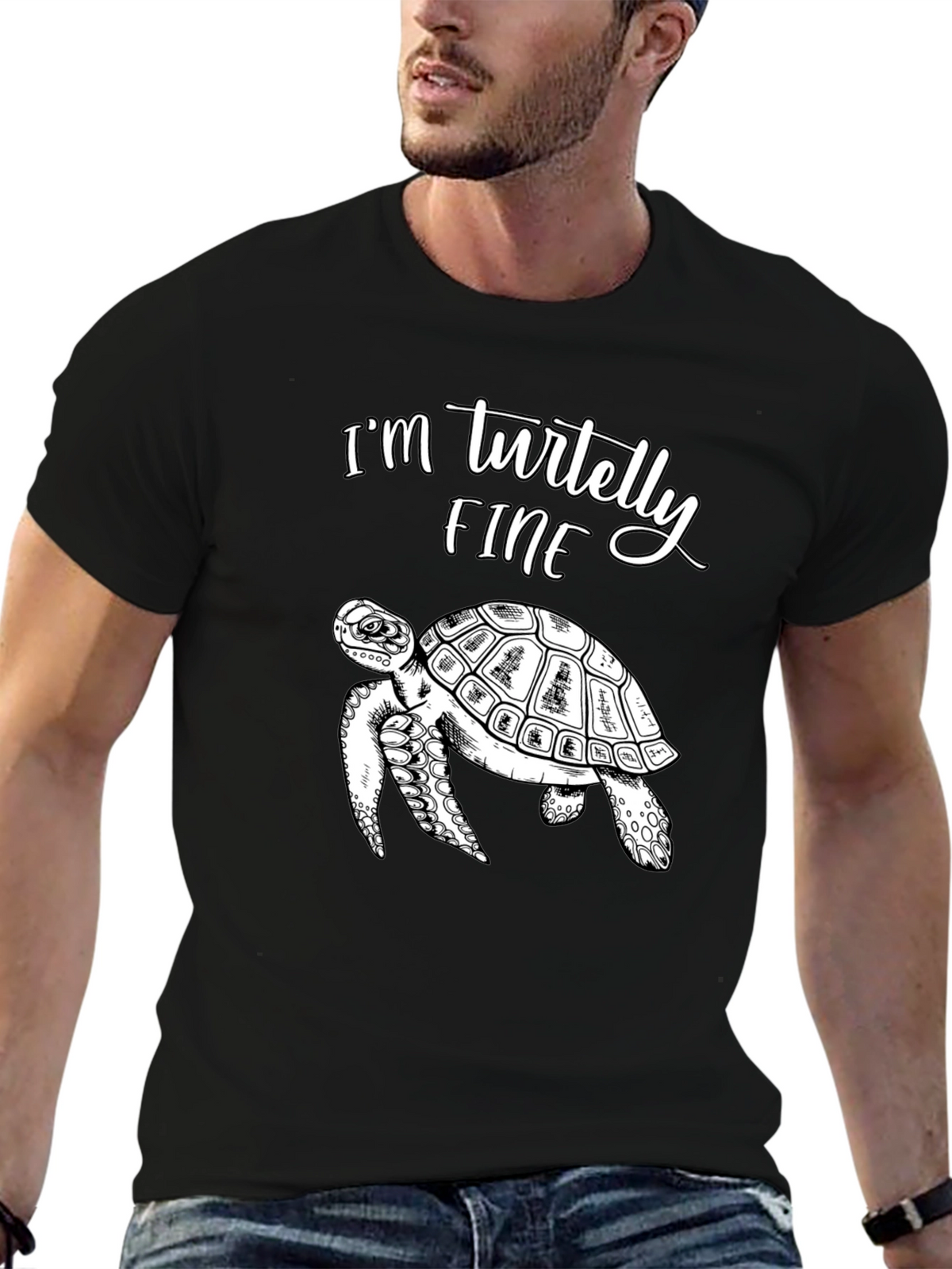 Im Turtelly Fine T-Shirt Funny Turtle Tee