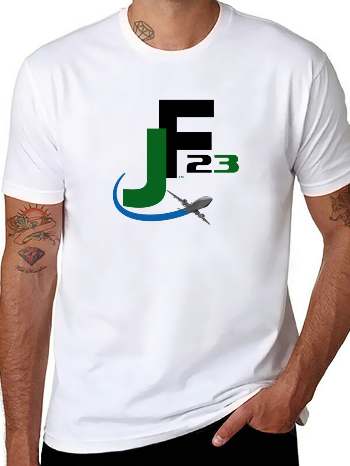 JF23 Jetsetter Black T-Shirt | Modern Aviation Apparel