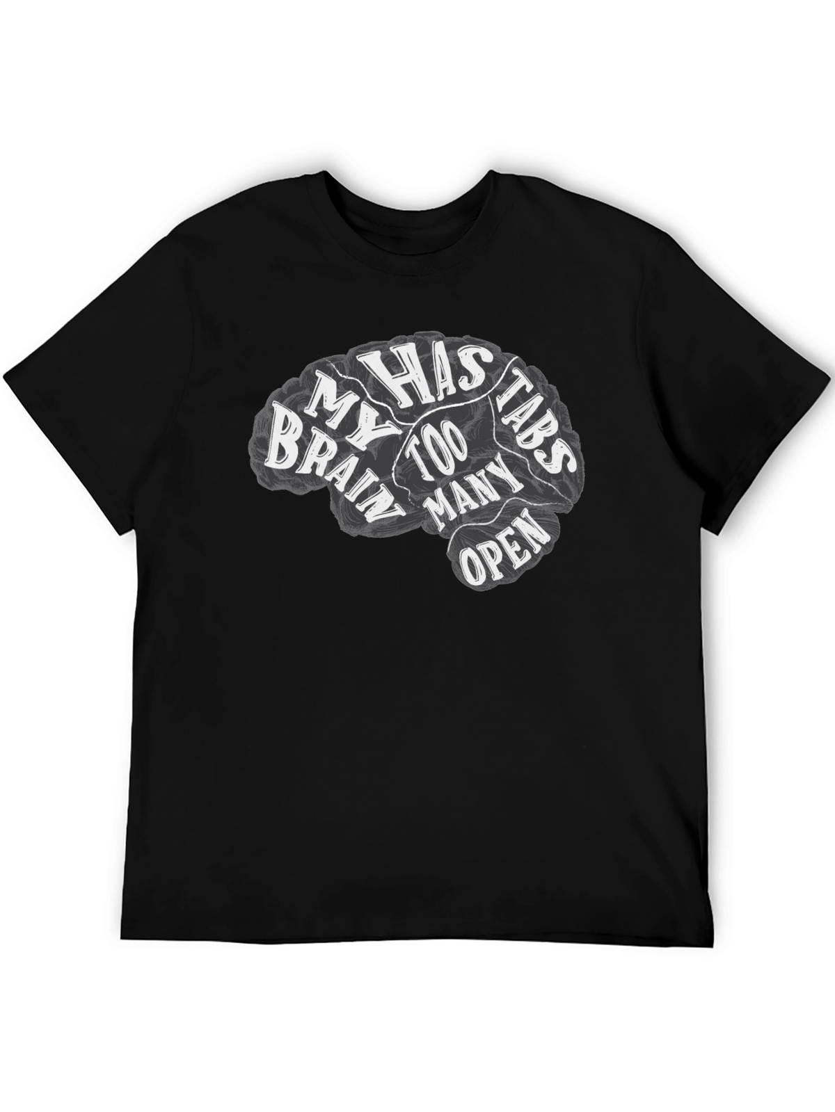 Brain Too Many Tabs Open Graphic Tee
