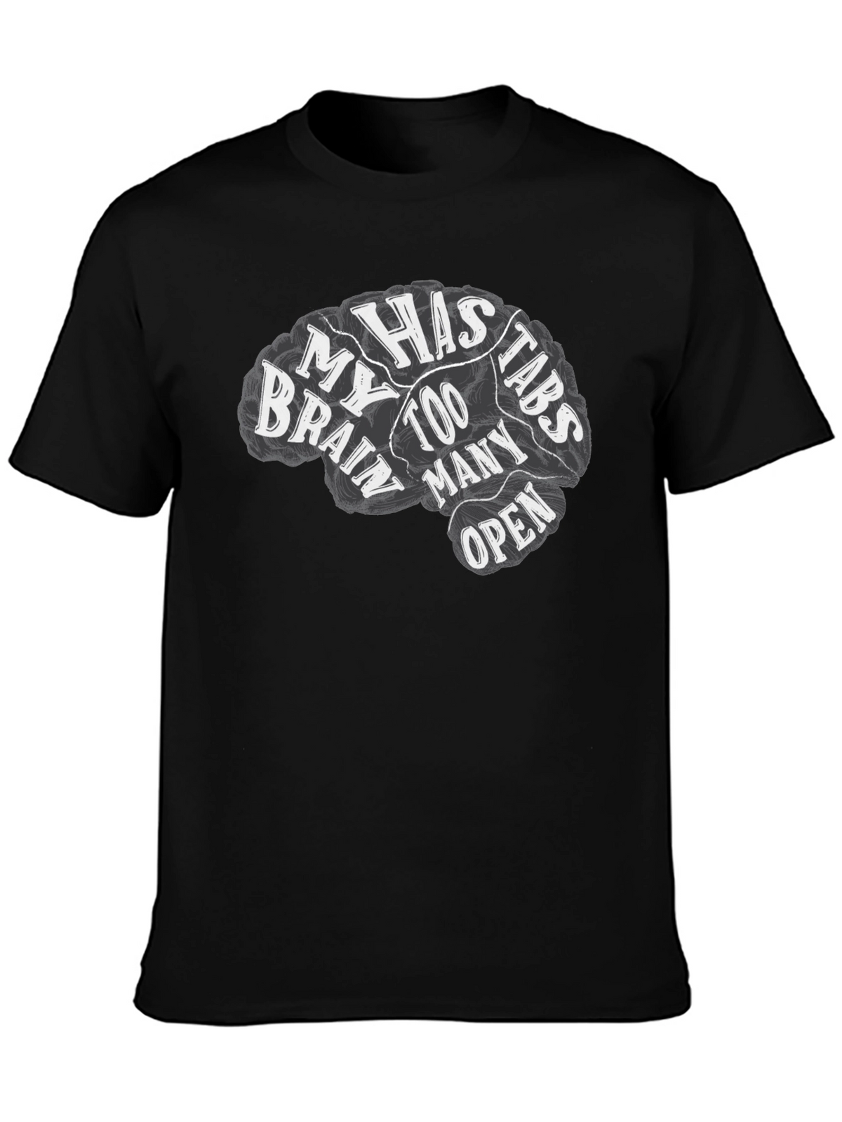 Brain Too Many Tabs Open Graphic Tee