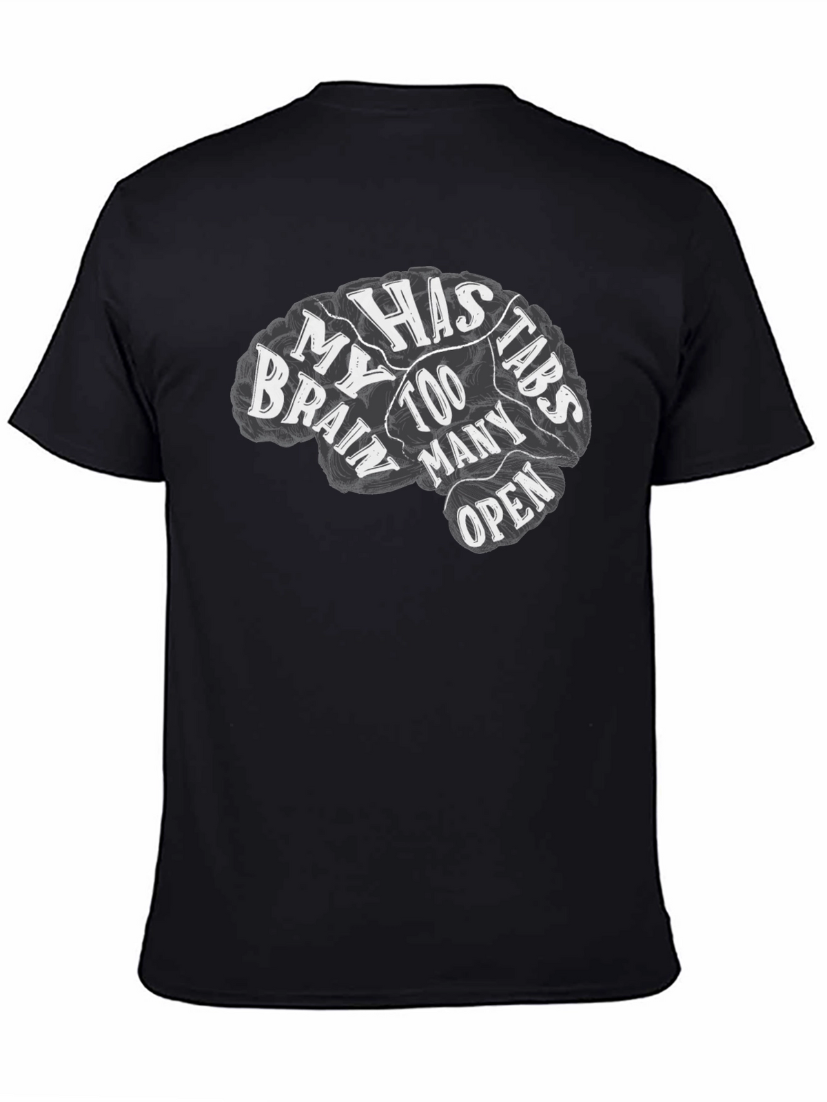 Brain Too Many Tabs Open Graphic Tee