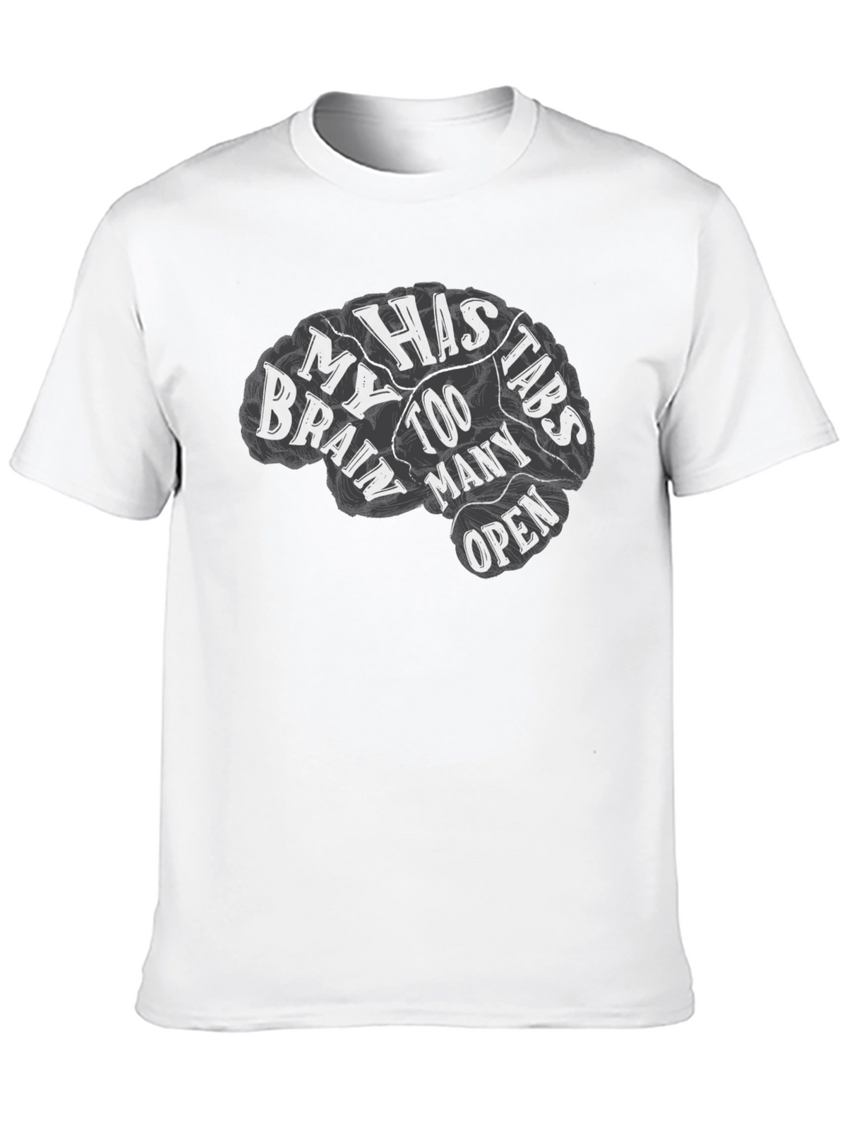 Brain Too Many Tabs Open Graphic Tee