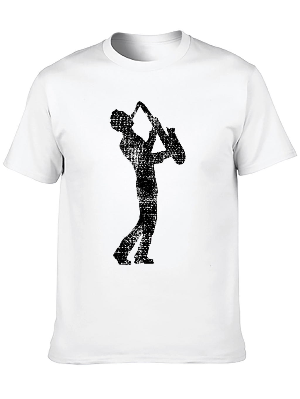 Saxophone Player Graphic T-Shirt - Black