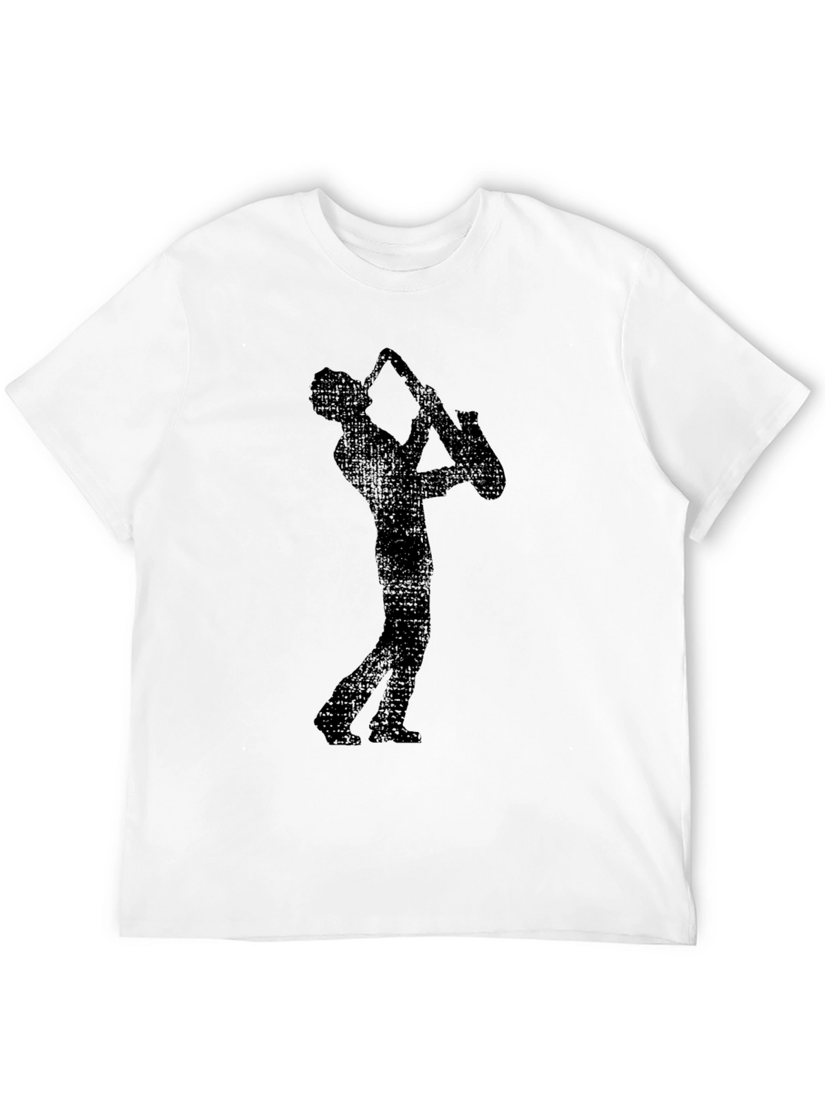 Saxophone Player Graphic T-Shirt - Black