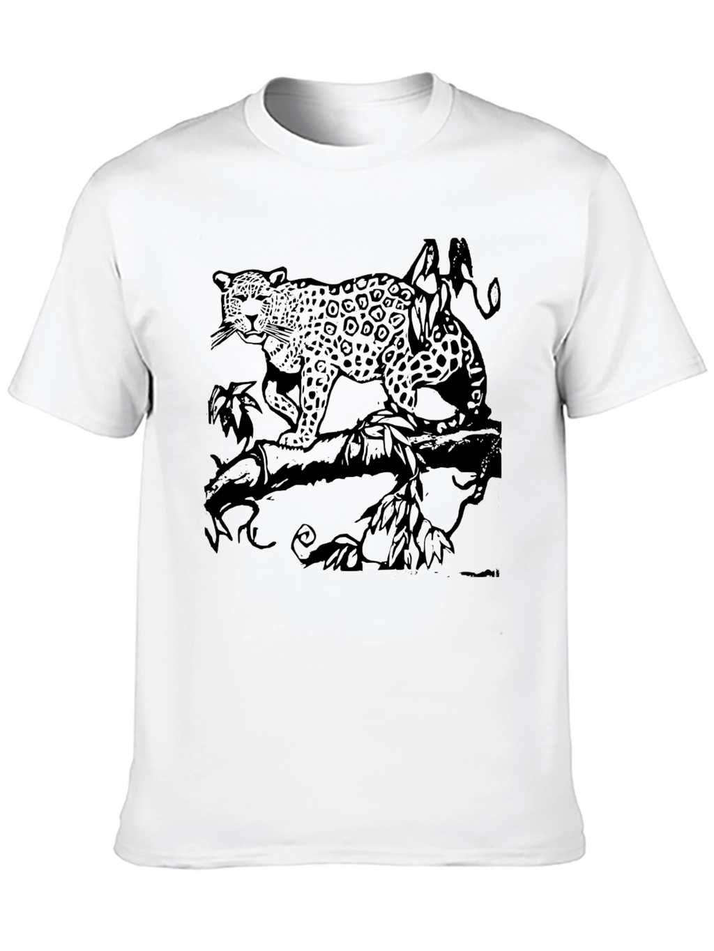 Leopard Graphic T-Shirt - Black