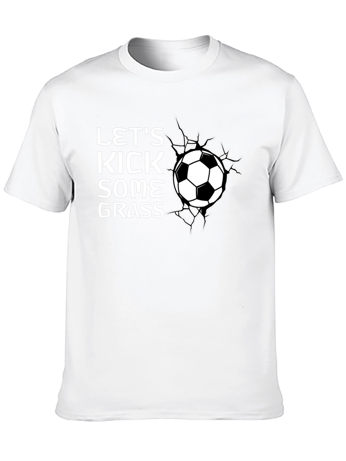 Lets Kick Some Grass Soccer T-Shirt