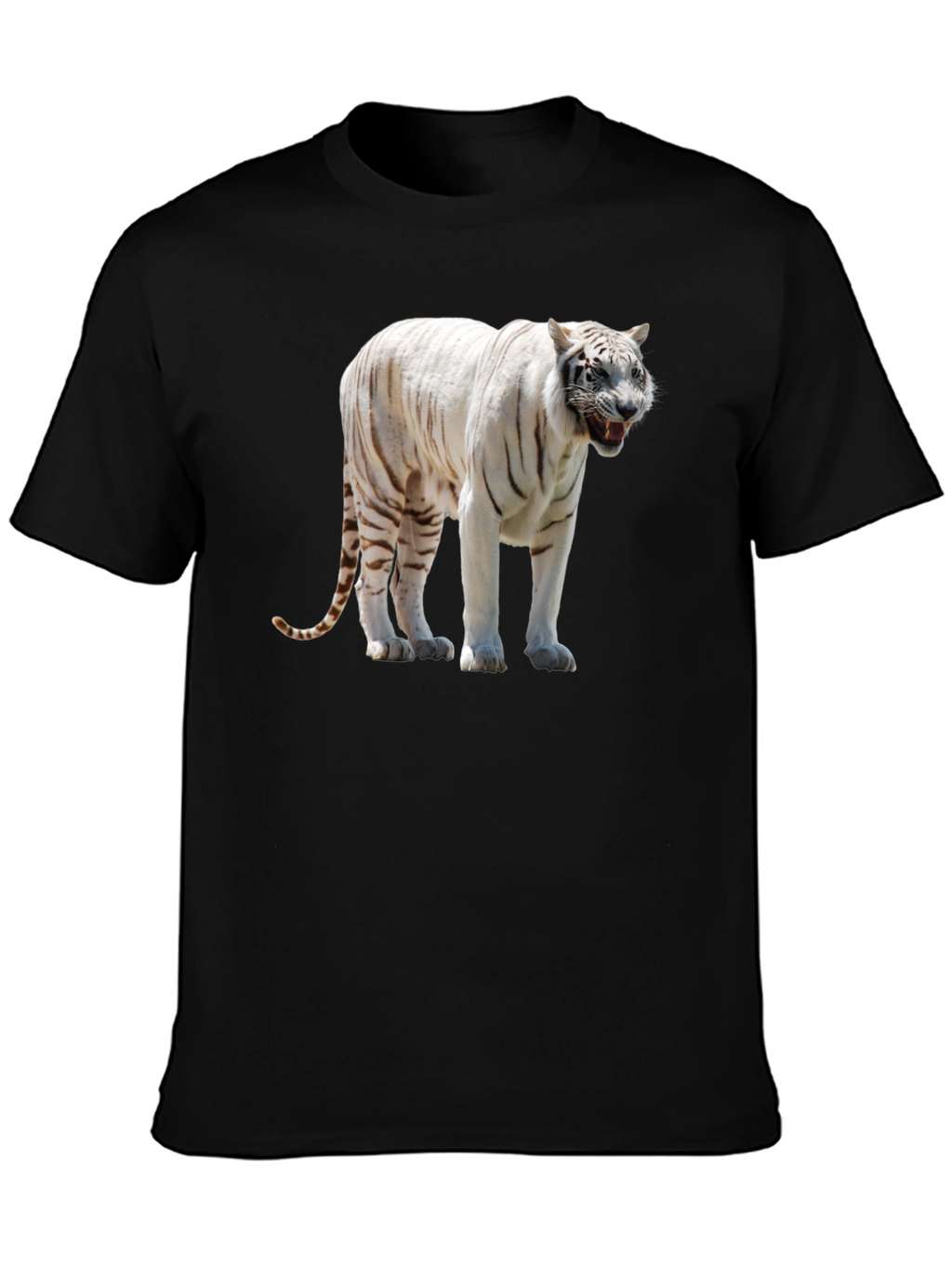 White Tiger Graphic Print T-Shirt