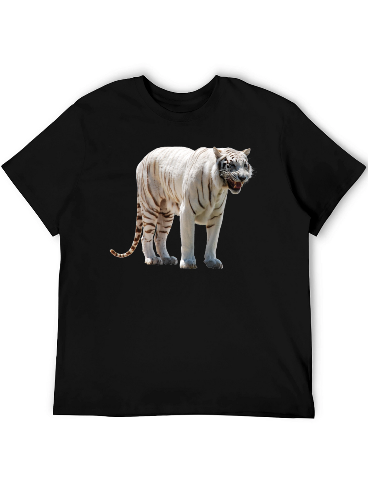 White Tiger Graphic Print T-Shirt