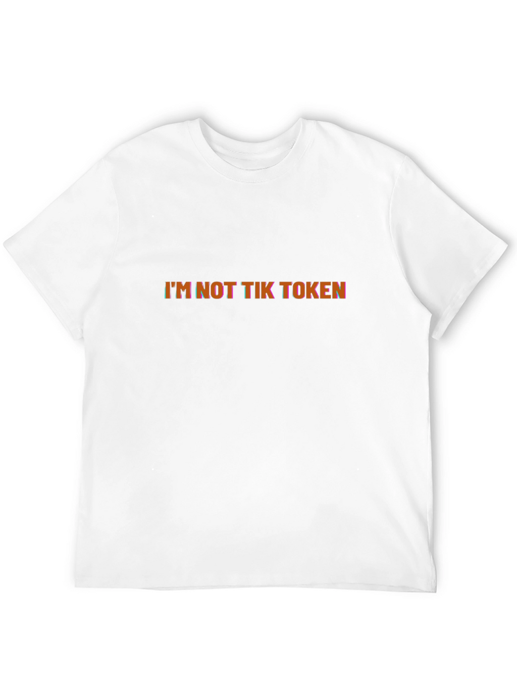 Im Not Tik Token Graphic Black T-Shirt