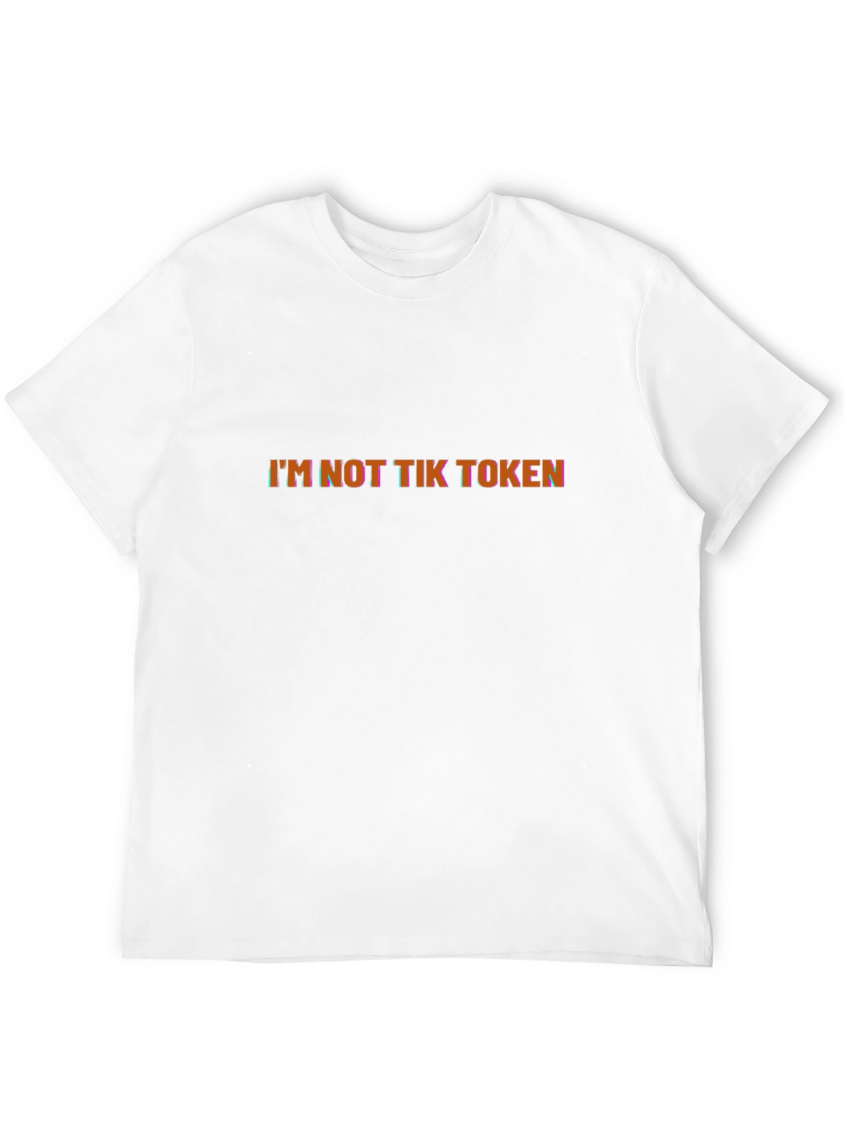Im Not Tik Token Graphic Black T-Shirt