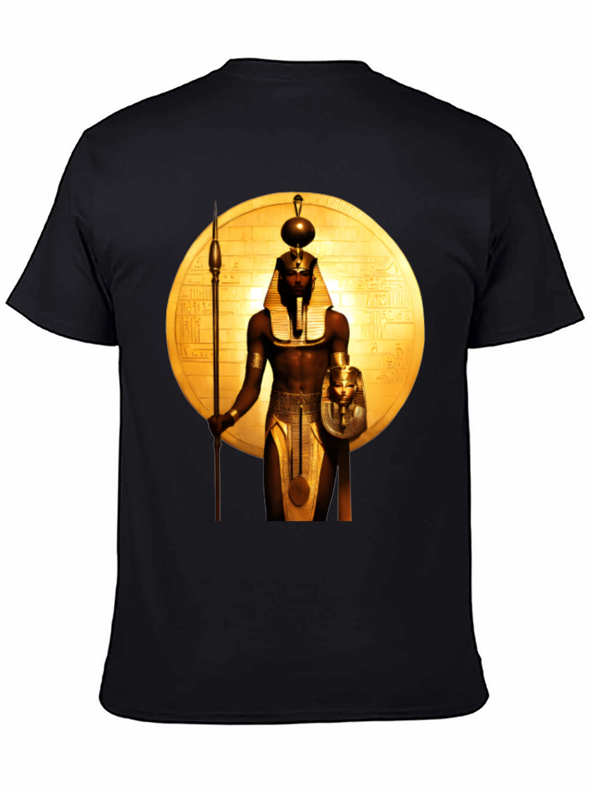Egyptian Pharaoh Graphic Tee - Premium Black T-Shirt