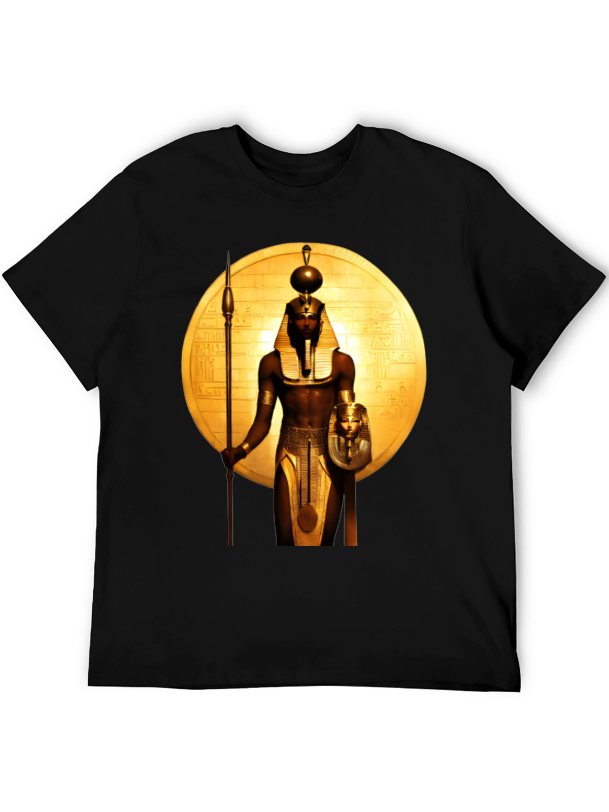 Egyptian Pharaoh Graphic Tee - Premium Black T-Shirt