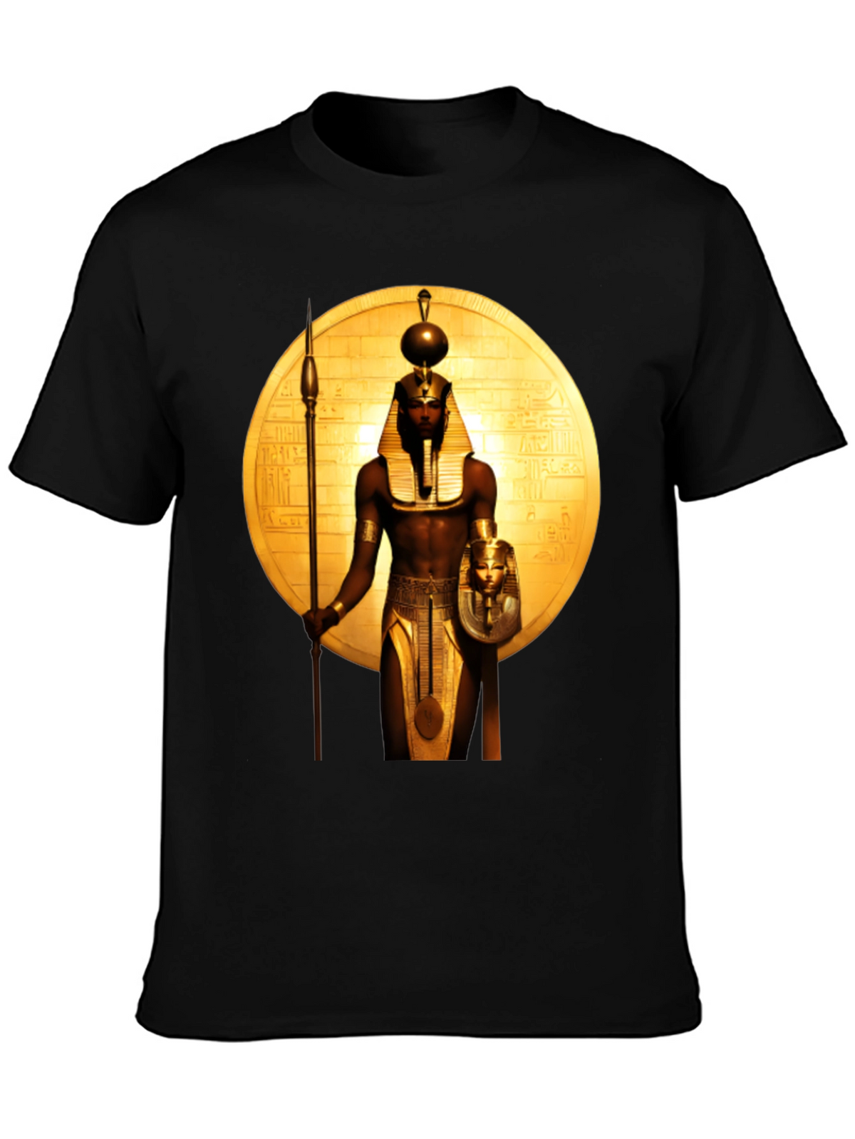 Egyptian Pharaoh Graphic Tee - Premium Black T-Shirt