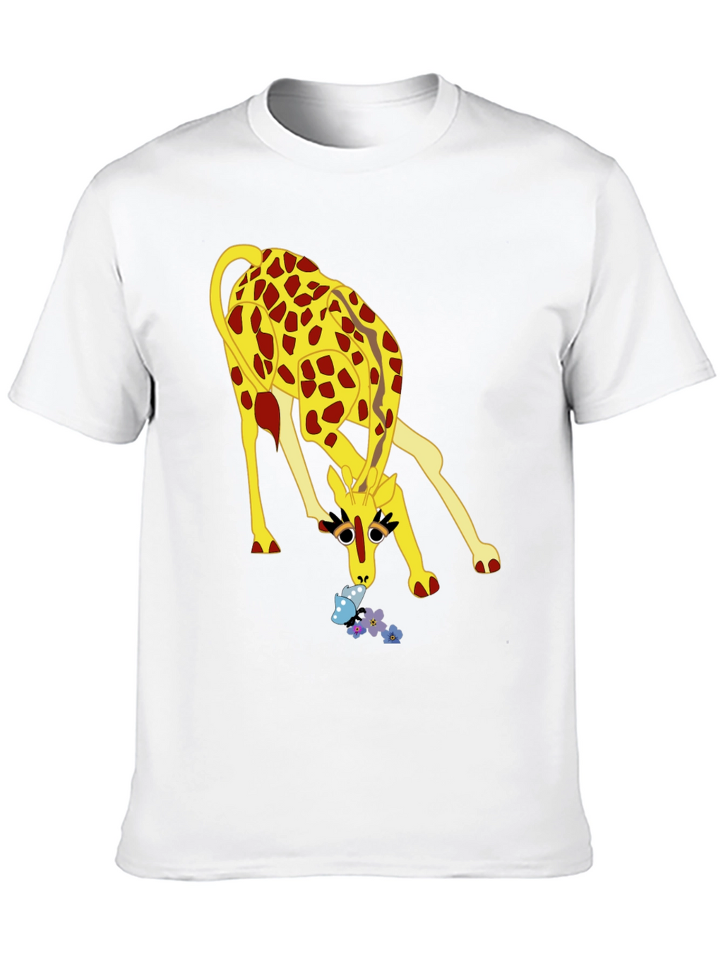 Giraffe Graphic Tee - Quirky Animal Print