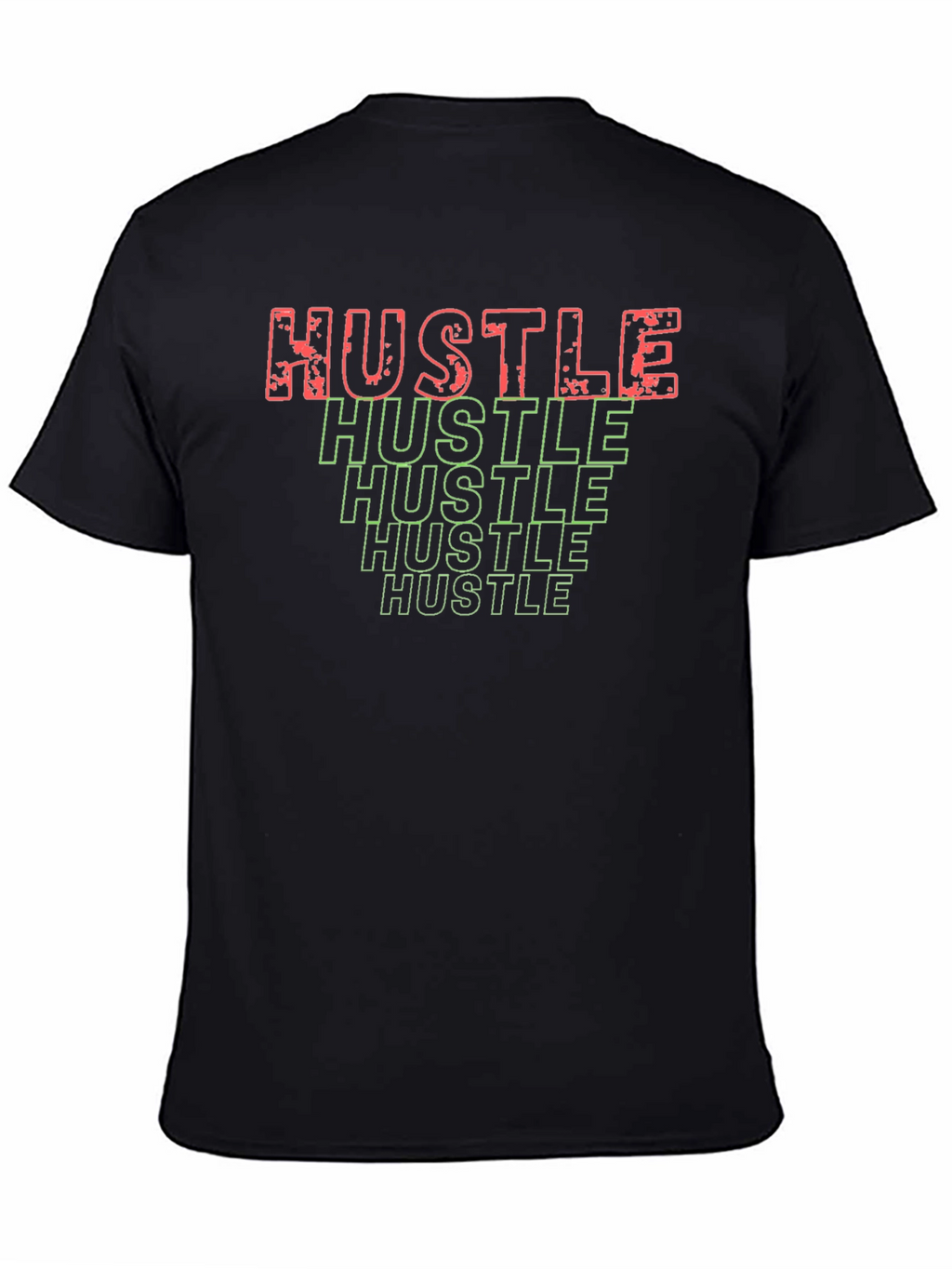 Hustle Graphic T-Shirt - Black