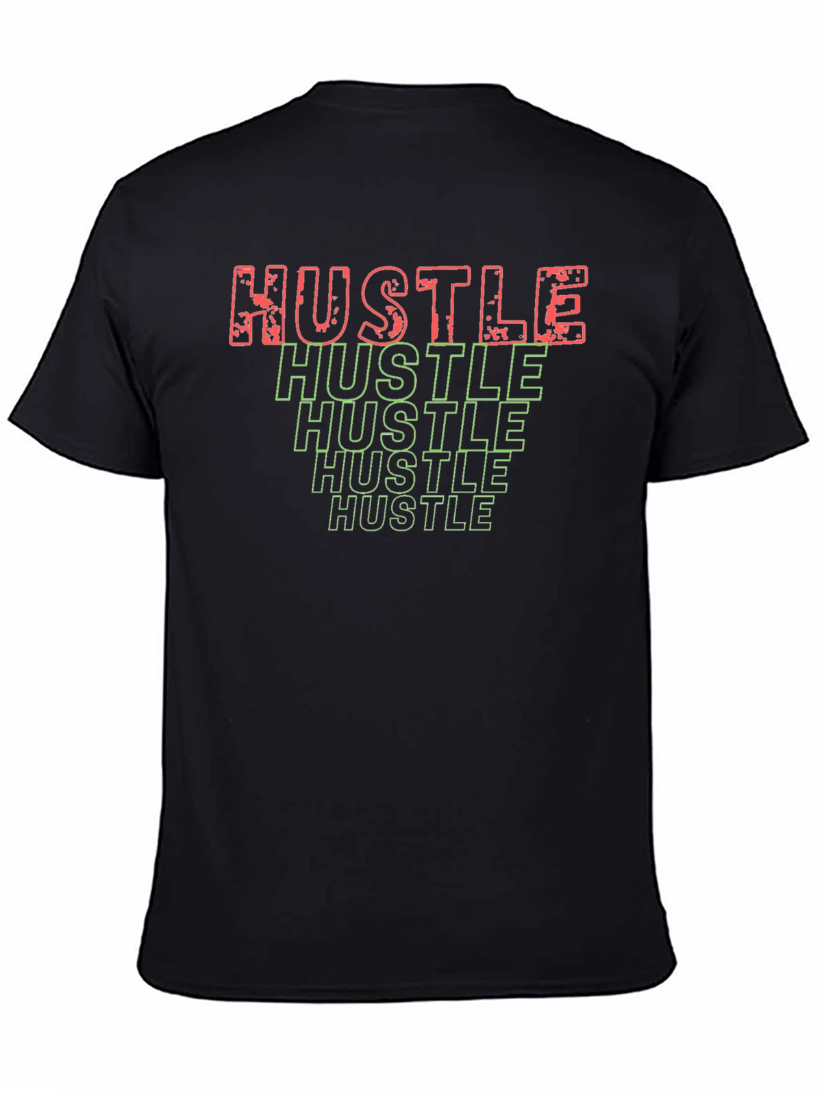 Hustle Graphic T-Shirt - Black