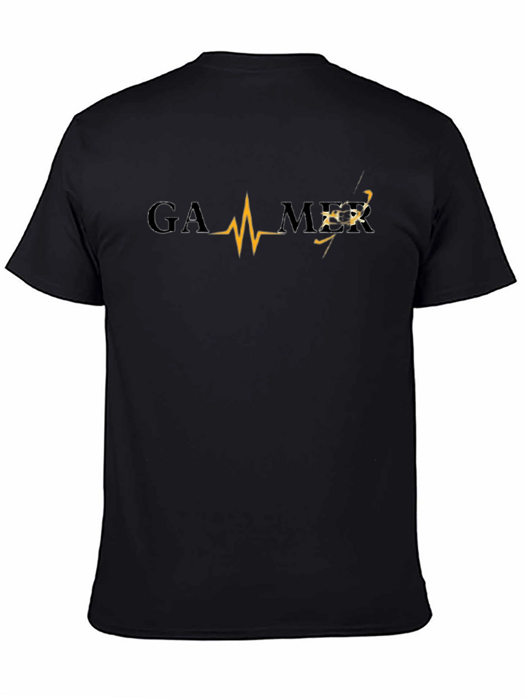 Gamer Heartbeat T-Shirt - Black Gaming Tee