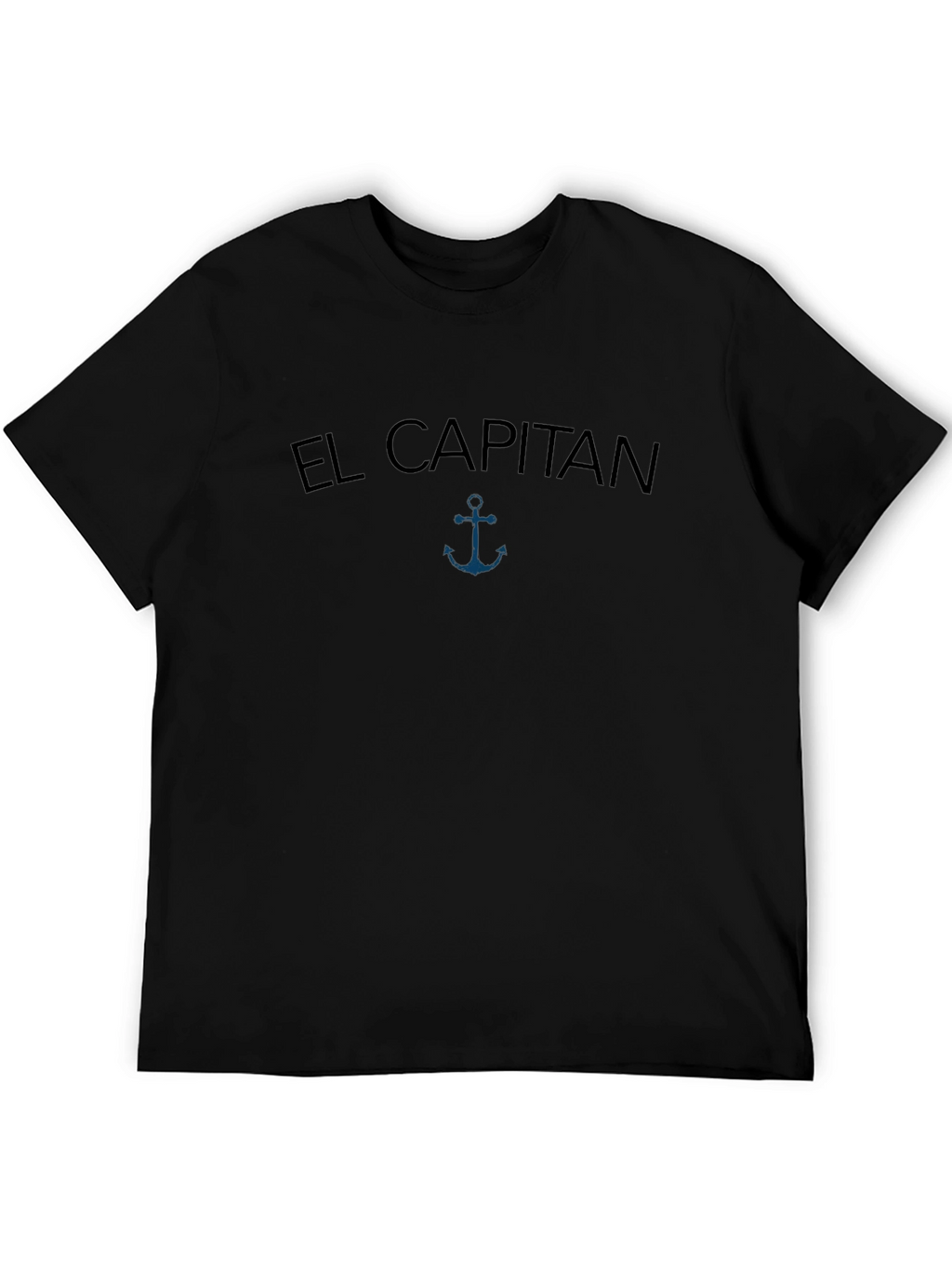 El Capitan Anchor Graphic Mens Black T-Shirt
