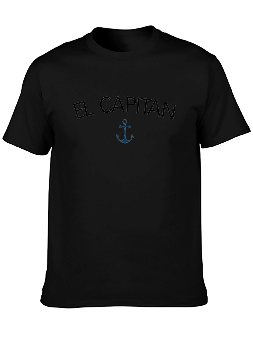 El Capitan Anchor Graphic Mens Black T-Shirt