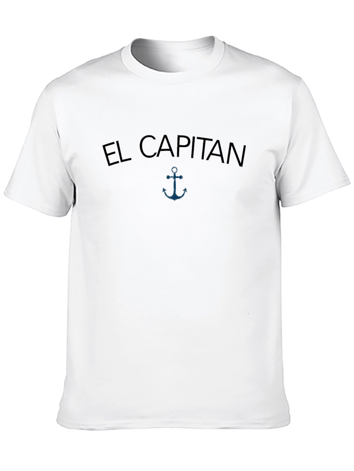 El Capitan Anchor Graphic Mens Black T-Shirt