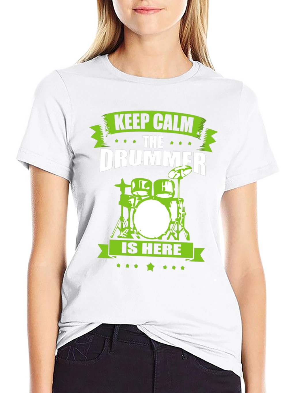 Keep Calm Drummer T-Shirt - Black