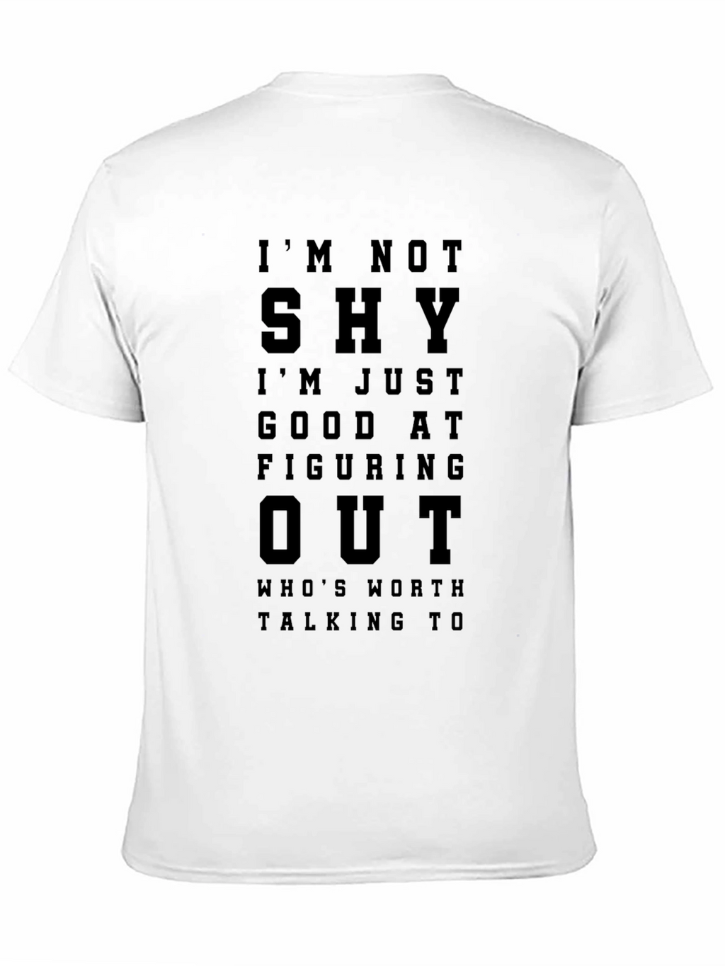 Im Not Shy Graphic T-Shirt - Black