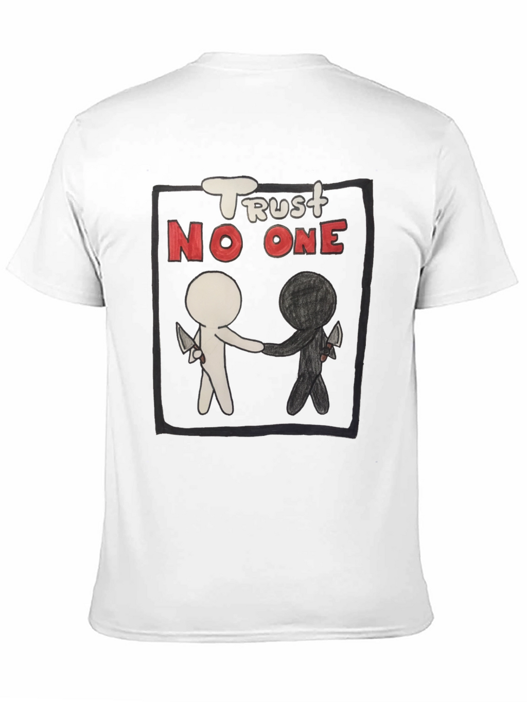 Trust No One Graphic Tee - Black