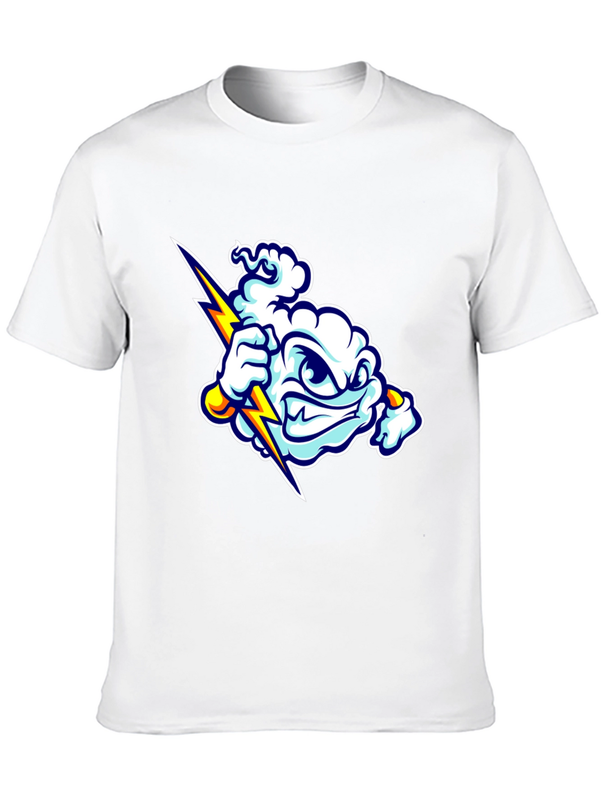 Storm Cloud Graphic T-Shirt - Black Cotton Tee