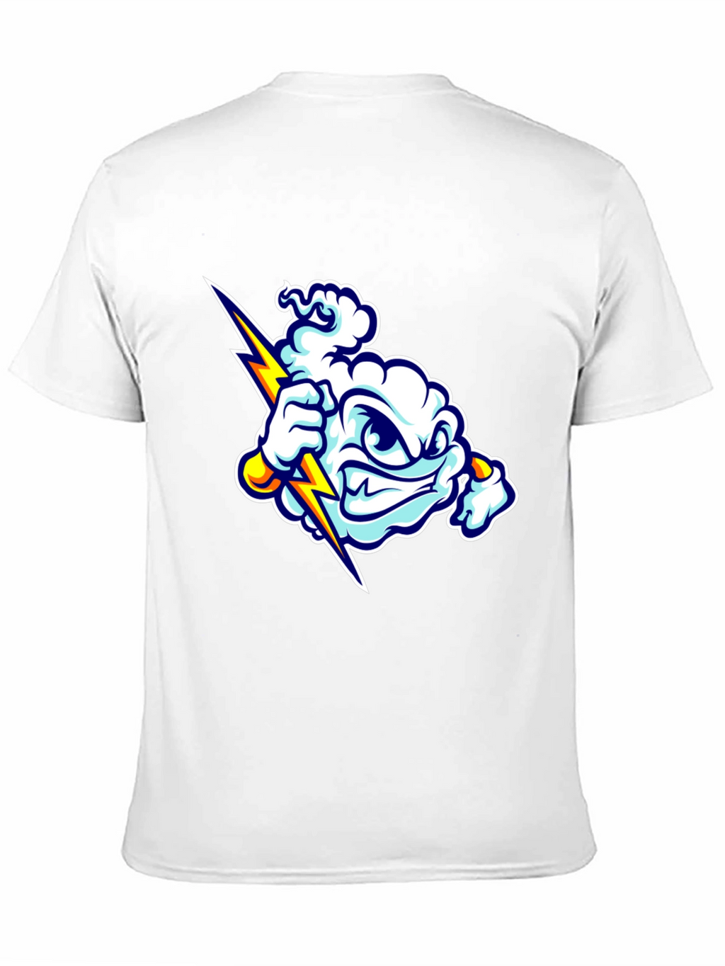 Storm Cloud Graphic T-Shirt - Black Cotton Tee