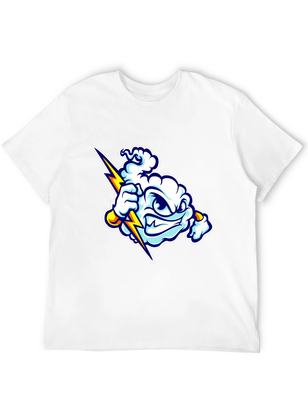 Storm Cloud Graphic T-Shirt - Black Cotton Tee
