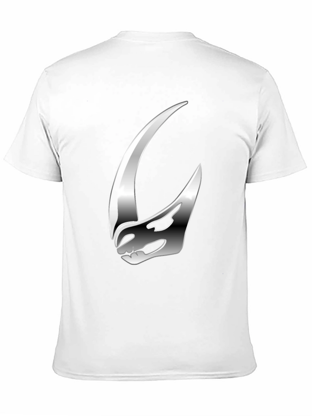 Stylish Silver Helmet Graphic Tee