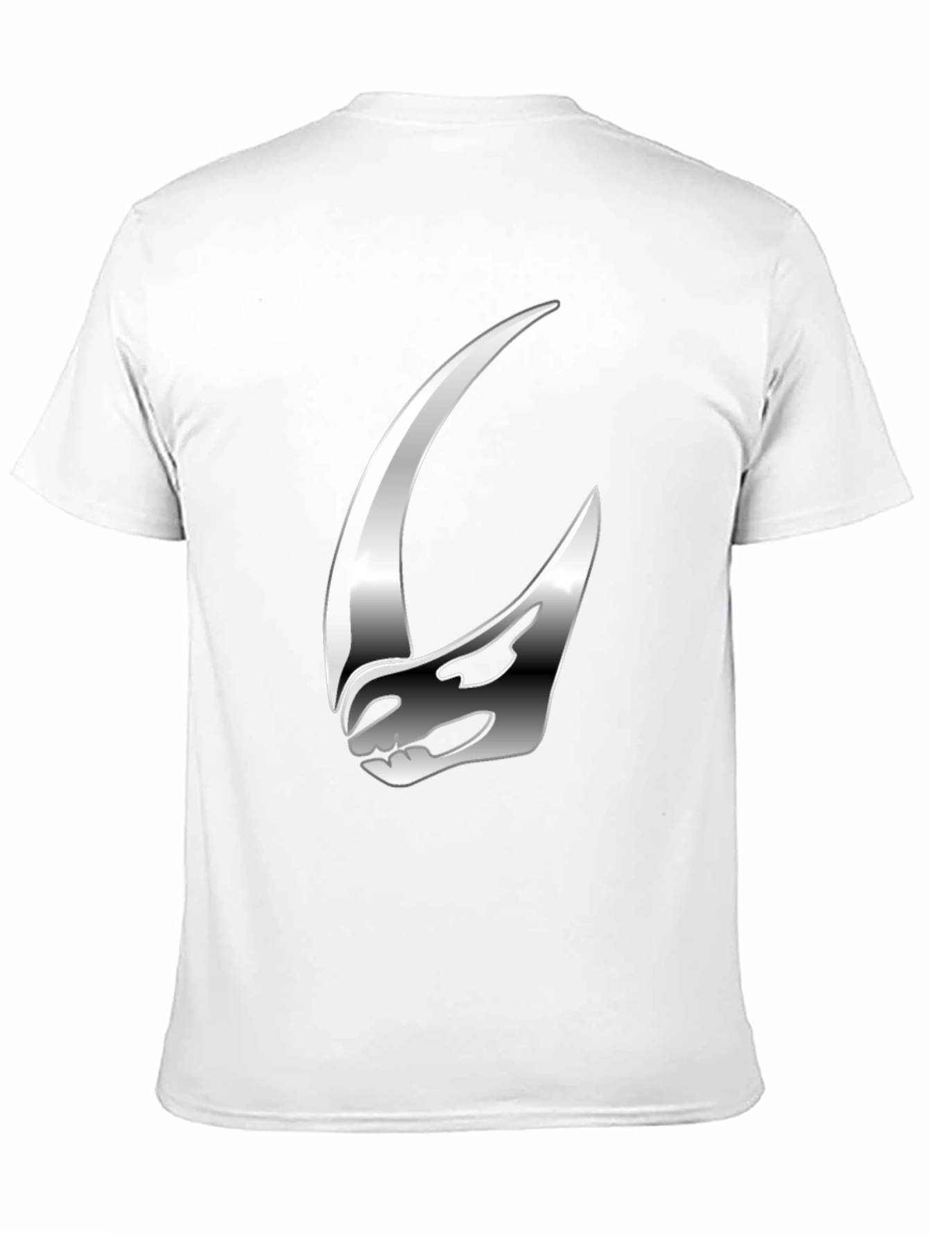 Stylish Silver Helmet Graphic Tee