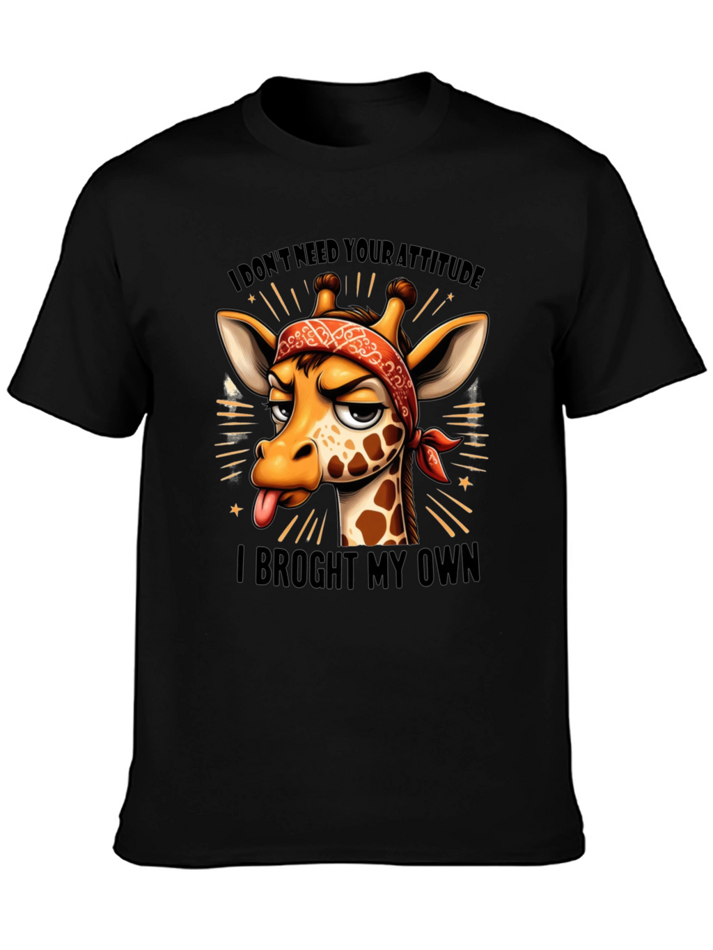 Funny Giraffe Attitude T-Shirt