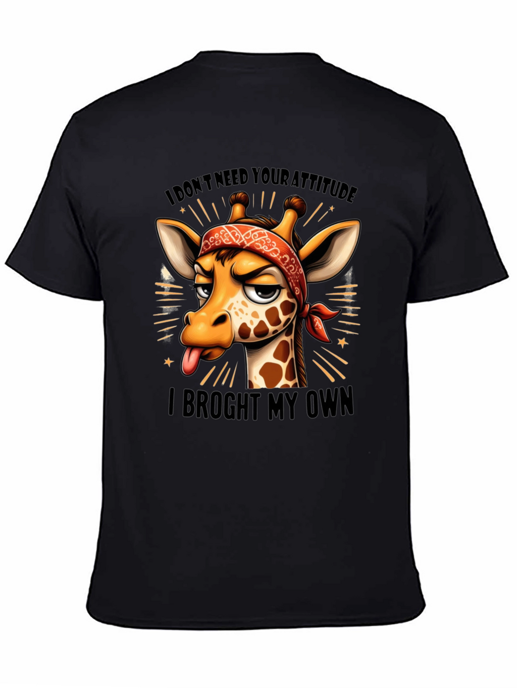 Funny Giraffe Attitude T-Shirt