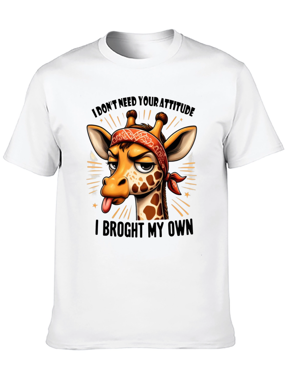Funny Giraffe Attitude T-Shirt