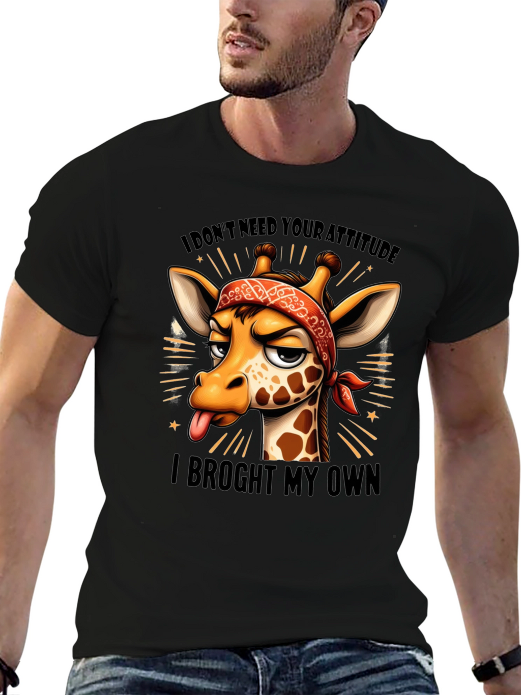 Funny Giraffe Attitude T-Shirt