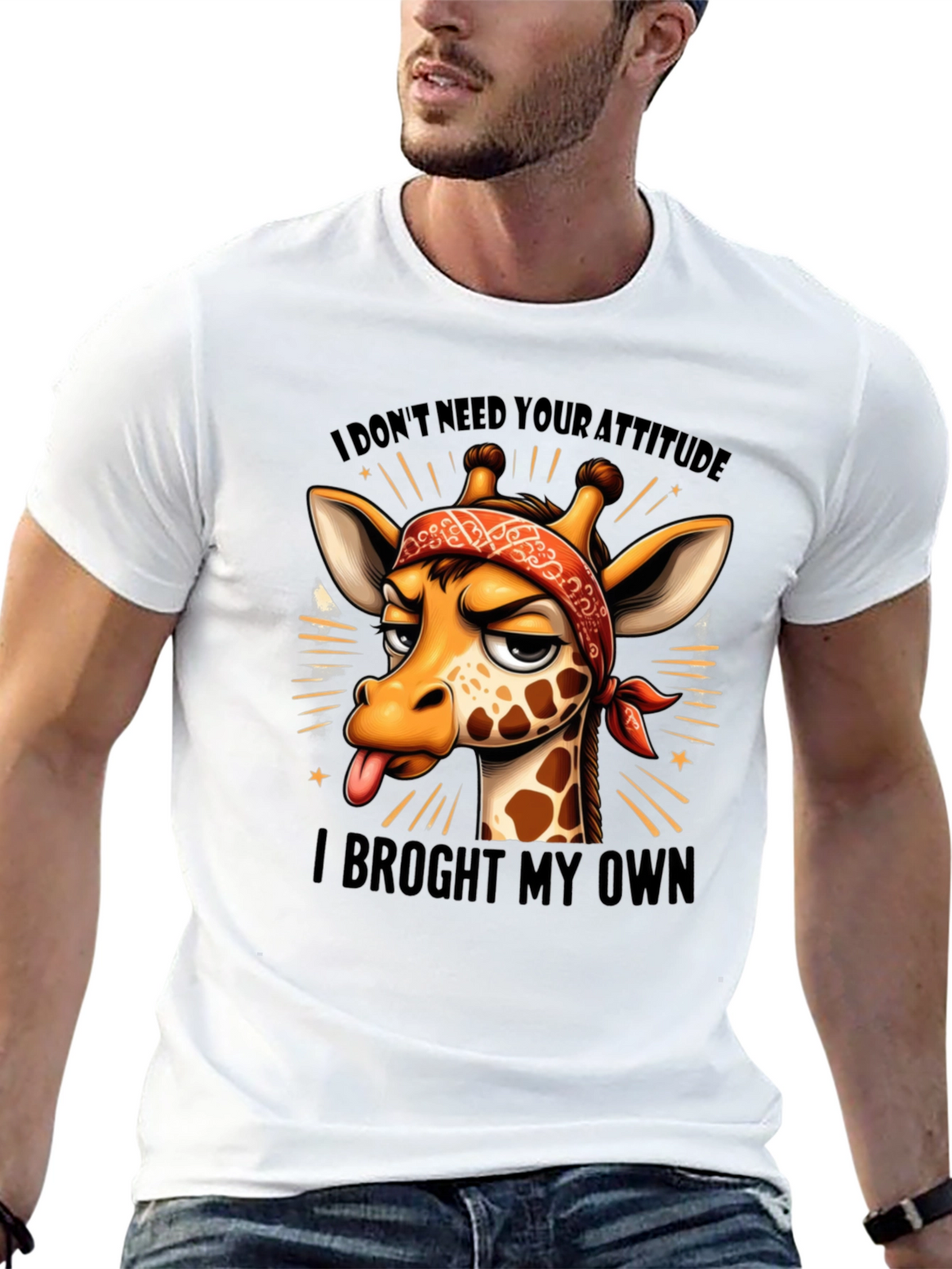 Funny Giraffe Attitude T-Shirt