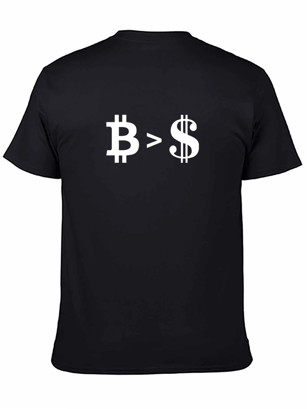 Bitcoin > Dollar Black Graphic Tee - Crypto T-Shirt