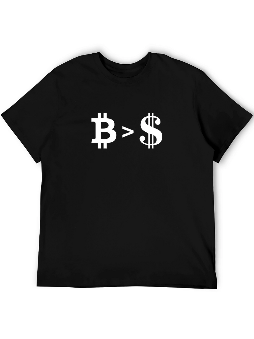 Bitcoin > Dollar Black Graphic Tee - Crypto T-Shirt