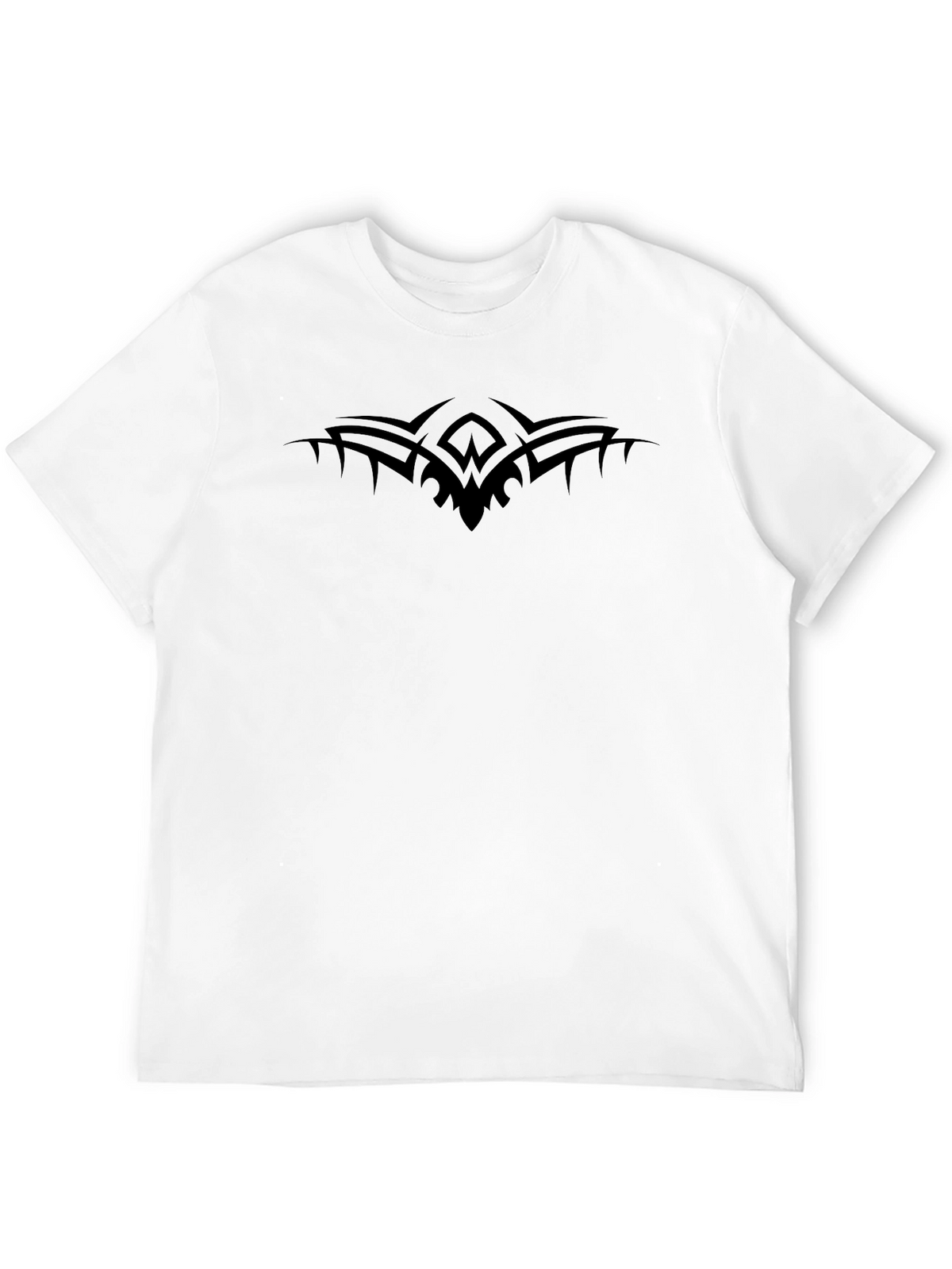 Mens Black Tee with Tribal Design