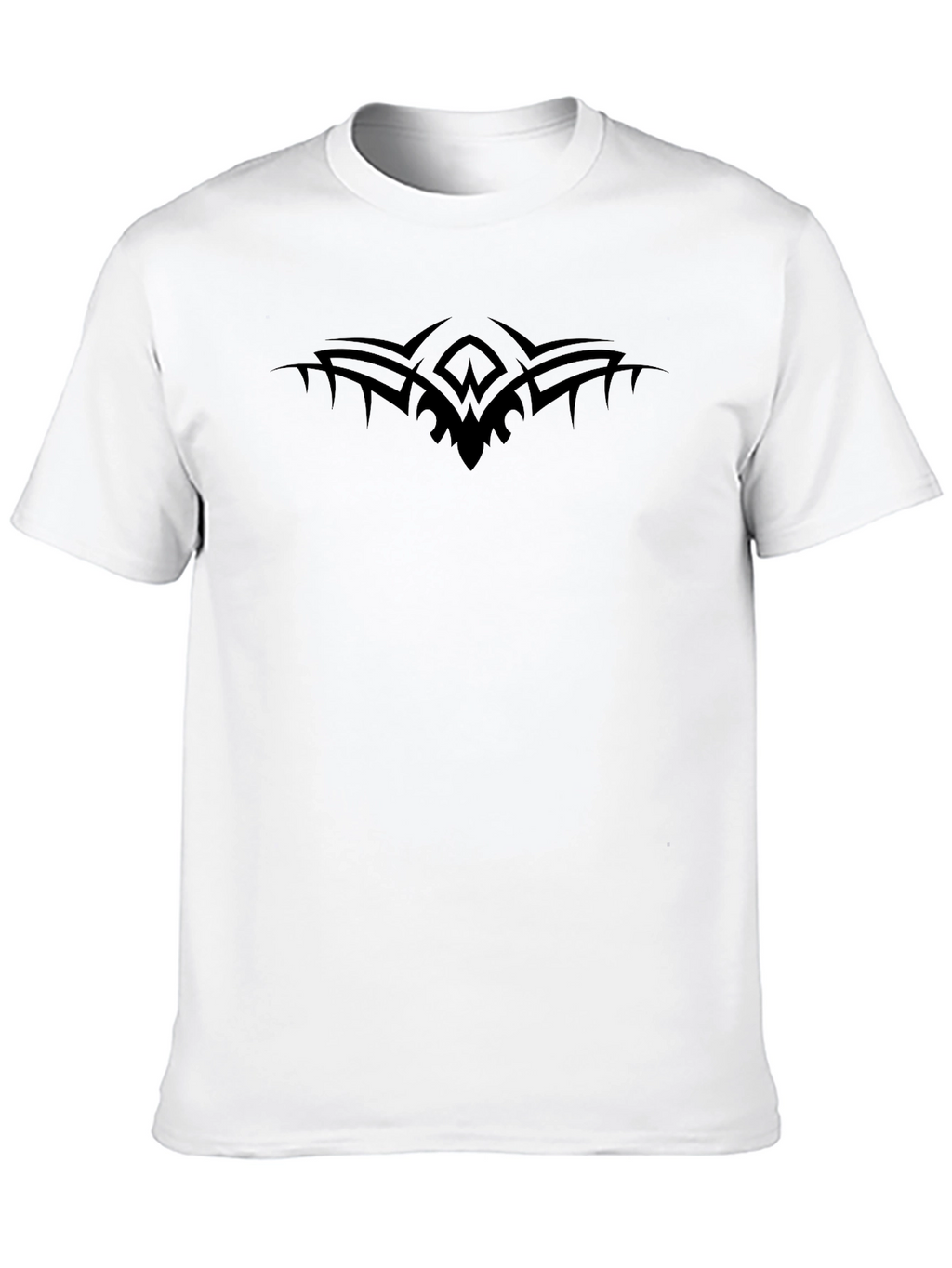 Mens Black Tee with Tribal Design