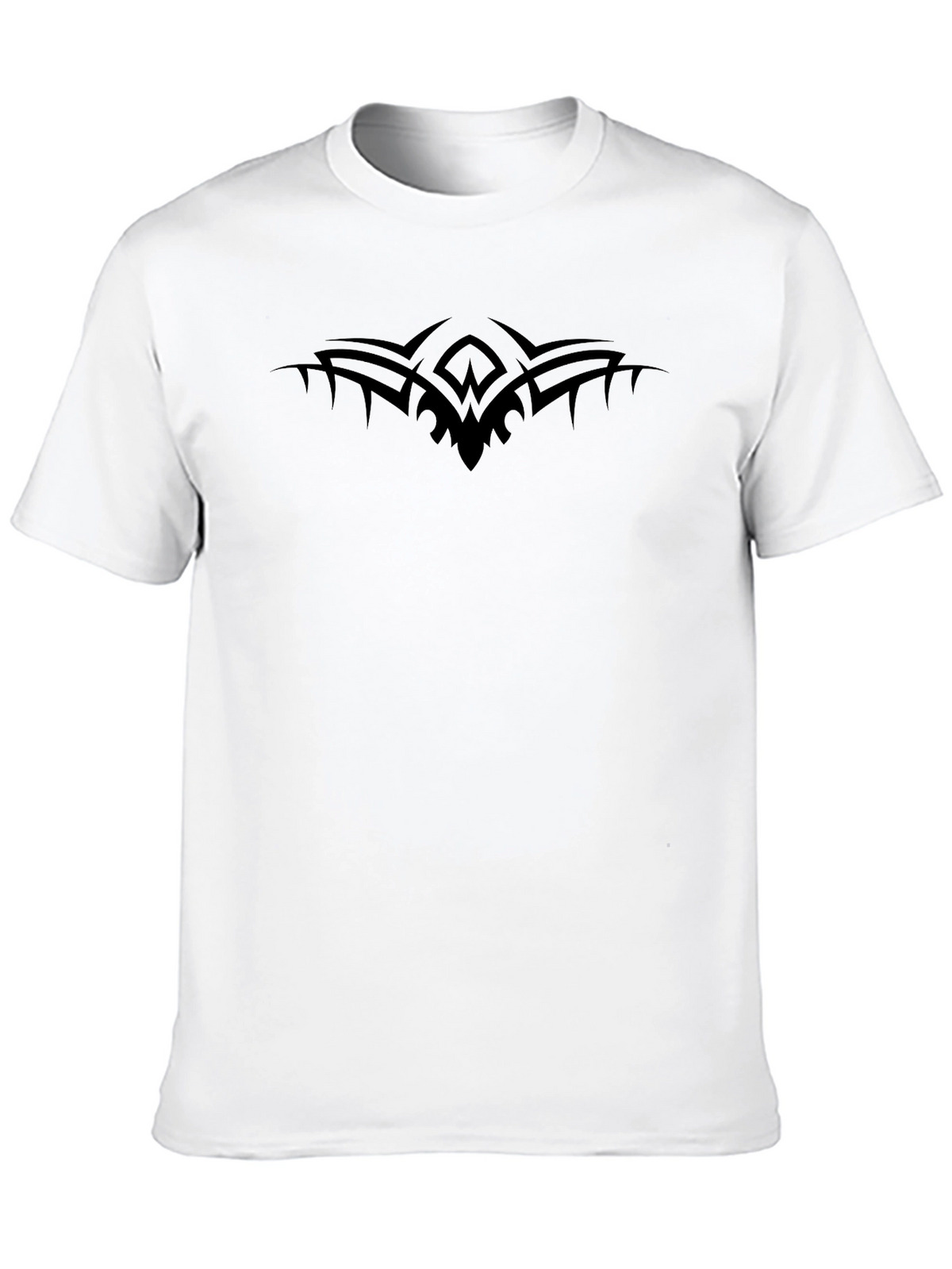Mens Black Tee with Tribal Design