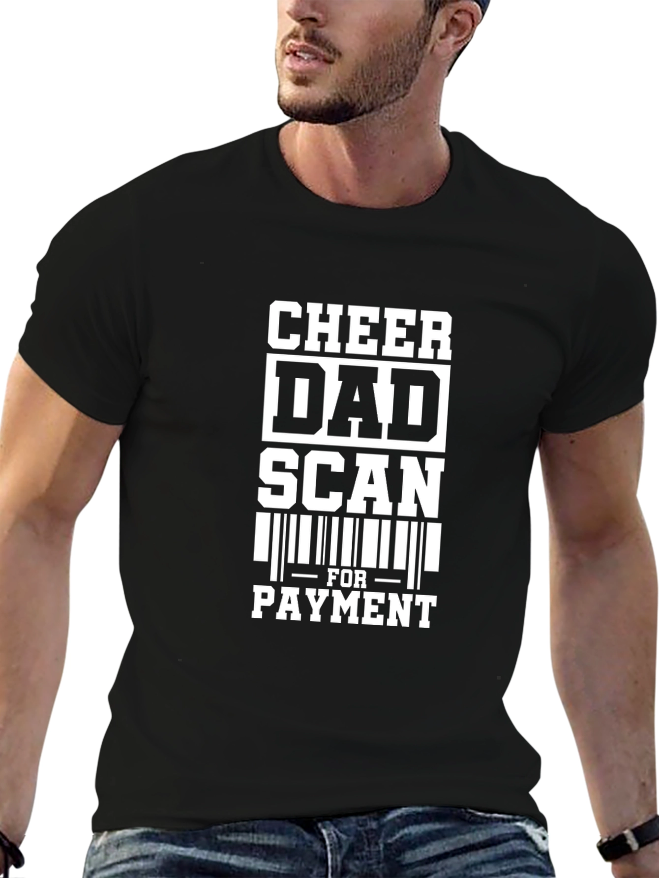 Cheer Dad Scan For Payment Graphic Tee
