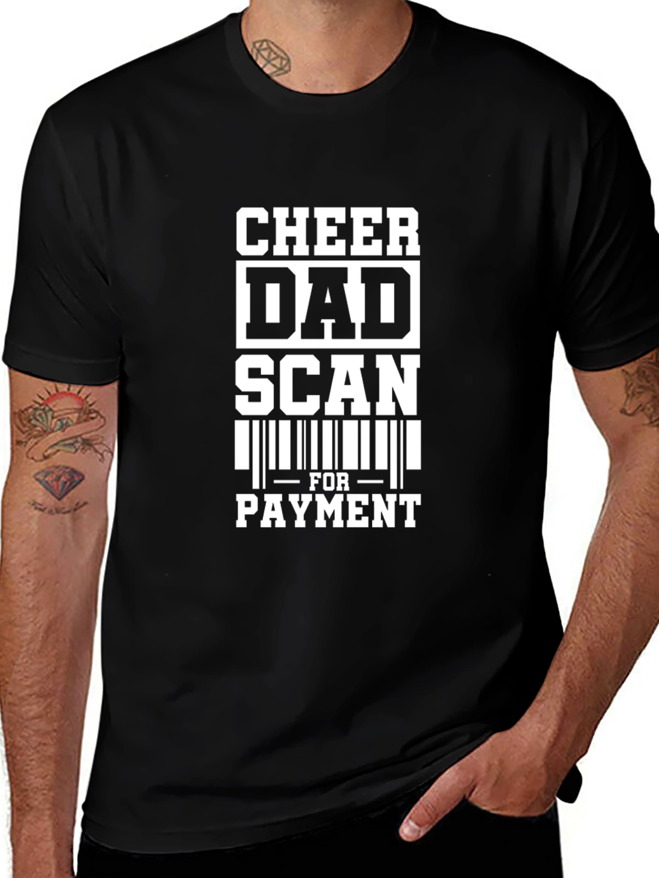 Cheer Dad Scan For Payment Graphic Tee