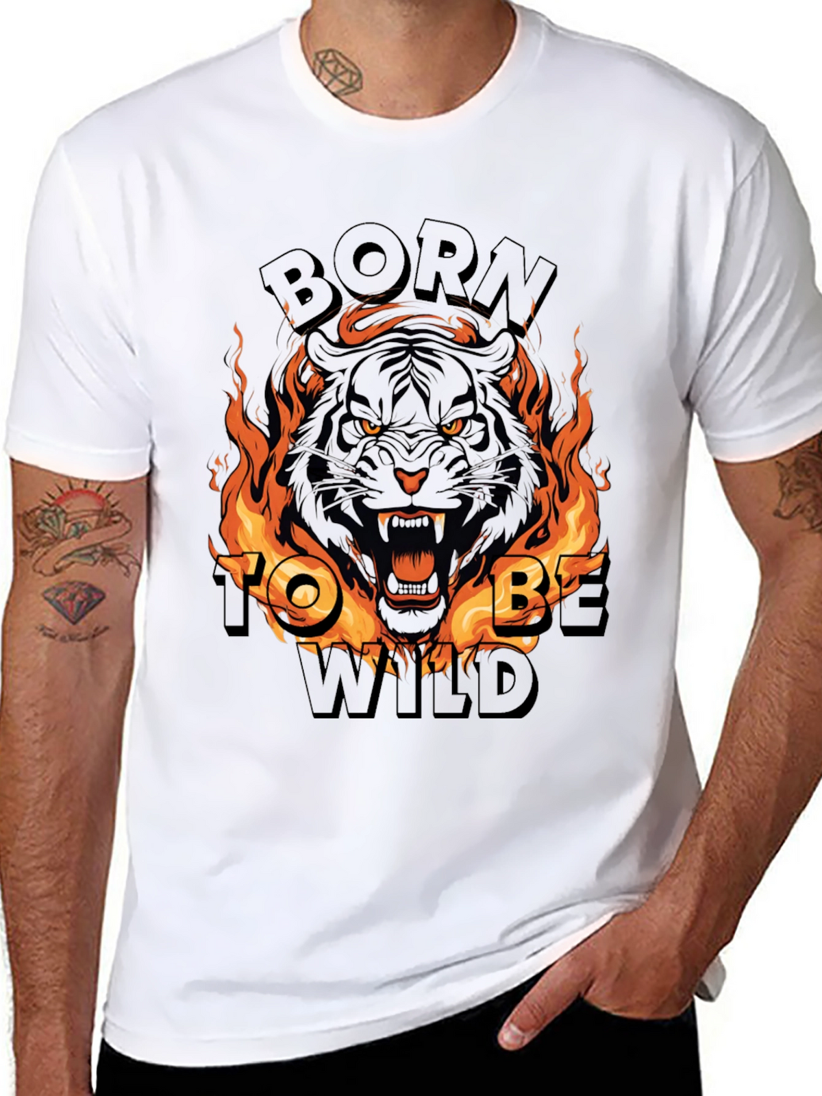 Born To Be Wild Tiger Graphic Tee