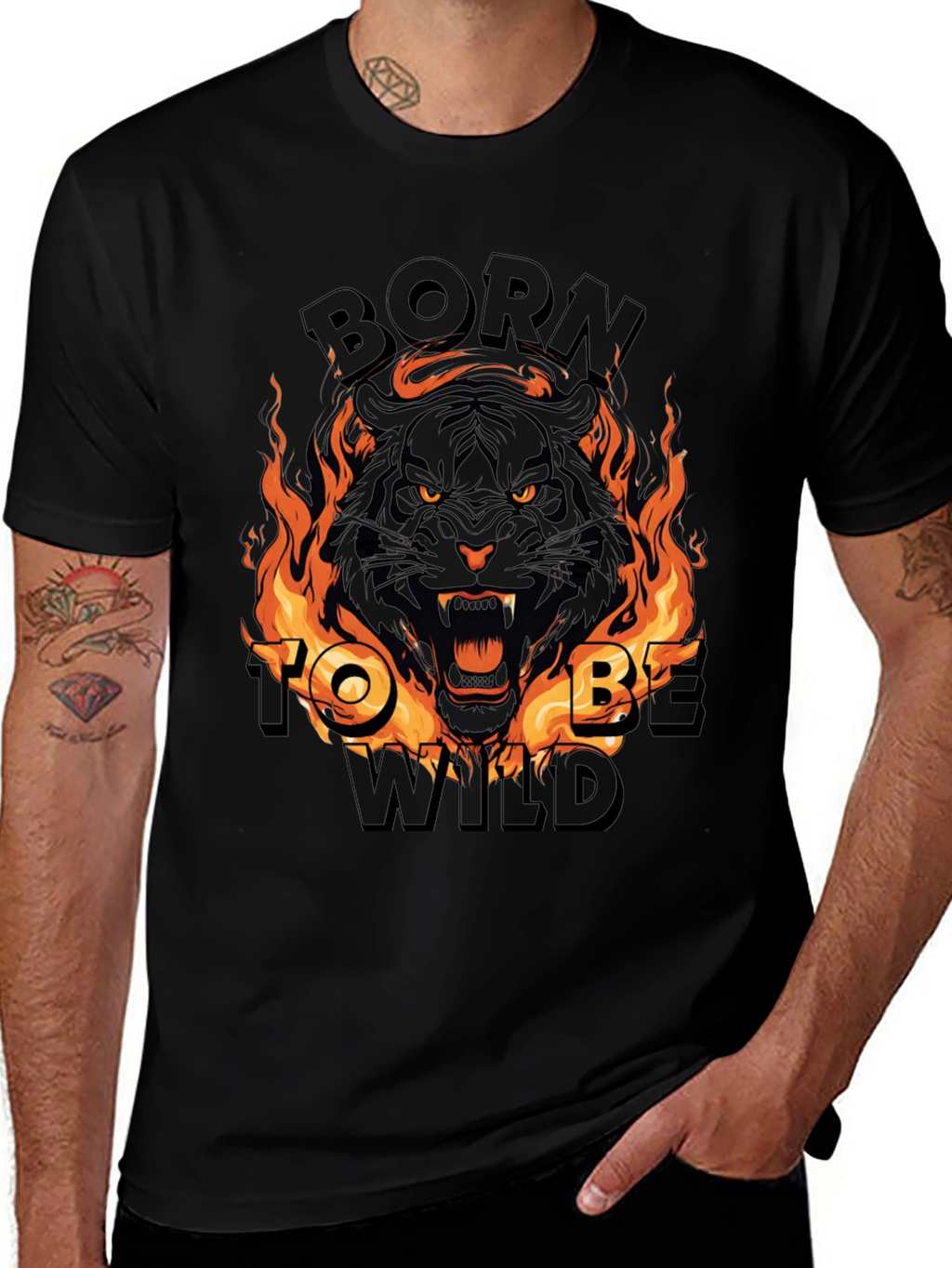 Born To Be Wild Tiger Graphic Tee