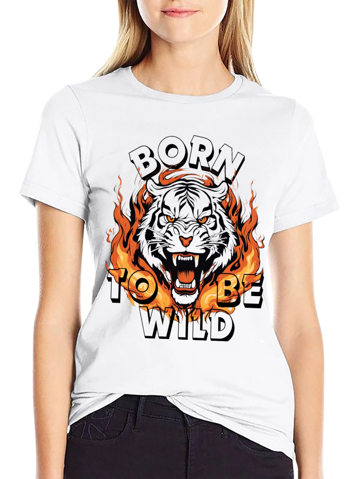 Born To Be Wild Tiger Graphic Tee