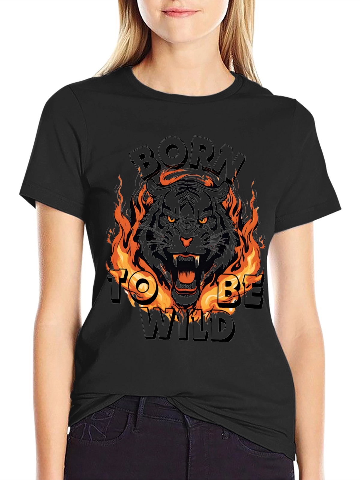 Born To Be Wild Tiger Graphic Tee