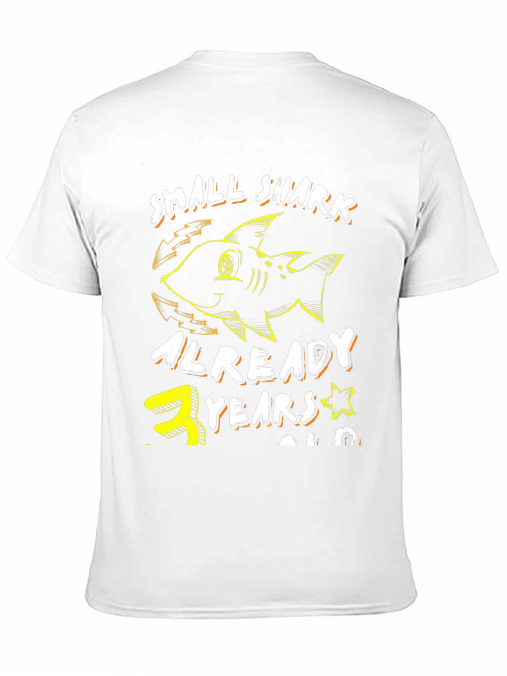 Small Shark 3 Years Old Birthday T-Shirt