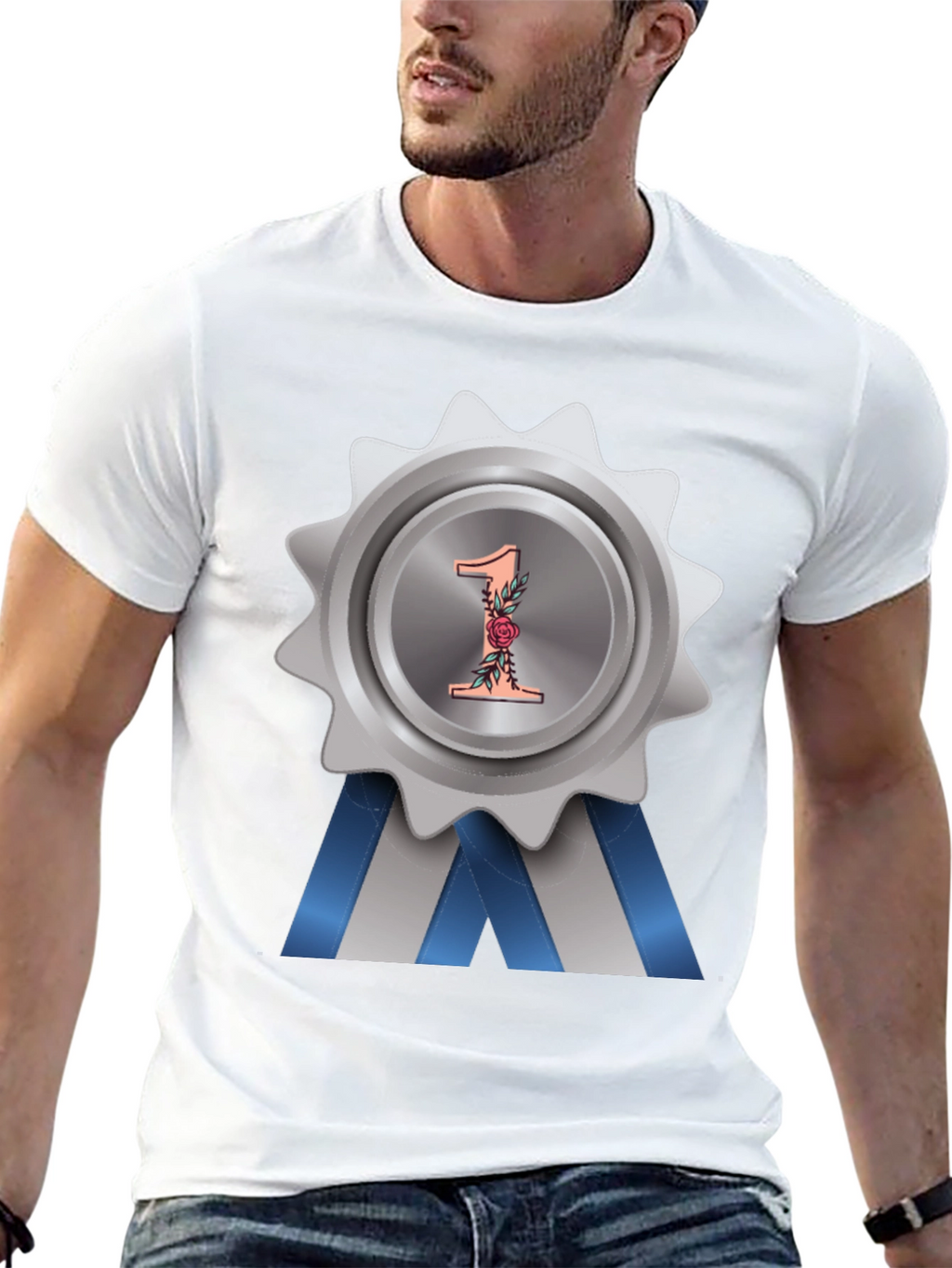 Number One Award Badge T-Shirt